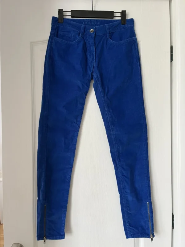 Featured image for Sandro blue velvet trousers size 36