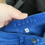 Thumbnail for Sandro blue velvet trousers size 36