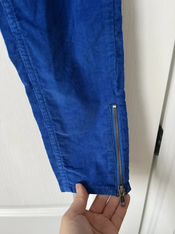 Image for Sandro blue velvet trousers size 36