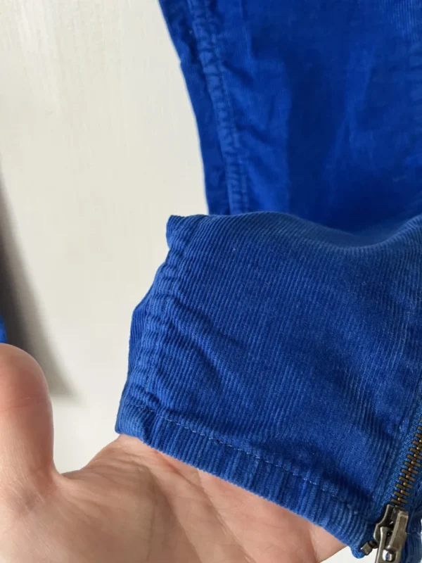 Image for Sandro blue velvet trousers size 36