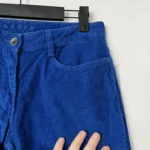 Thumbnail for Sandro blue velvet trousers size 36