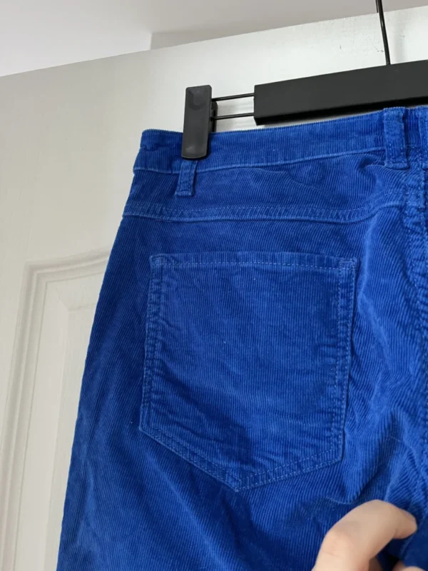 Image for Sandro blue velvet trousers size 36