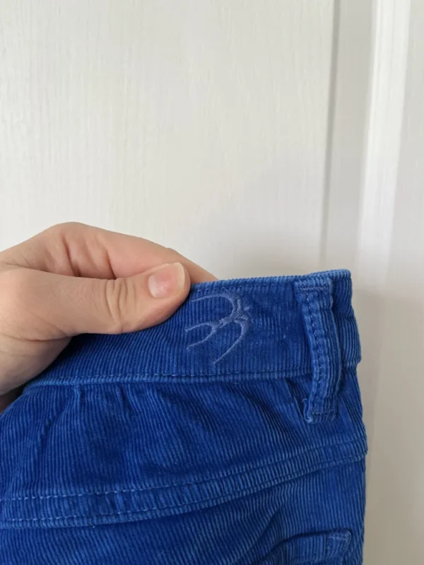 Image for Sandro blue velvet trousers size 36