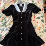 Featured thumbnail for 1861 velvet short dress