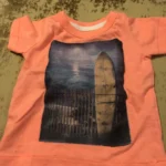 Featured thumbnail for Tee sérigraphié surf orange fluo magnifique
