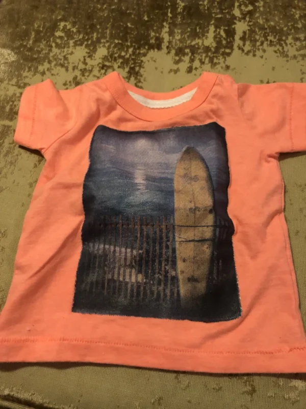 Featured image for Tee sérigraphié surf orange fluo magnifique
