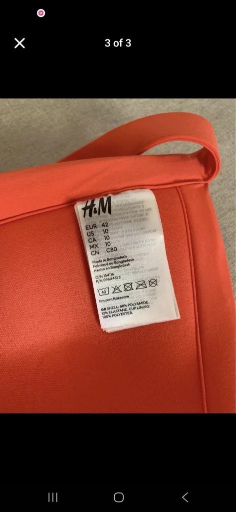 Image for HM jersey top size 10