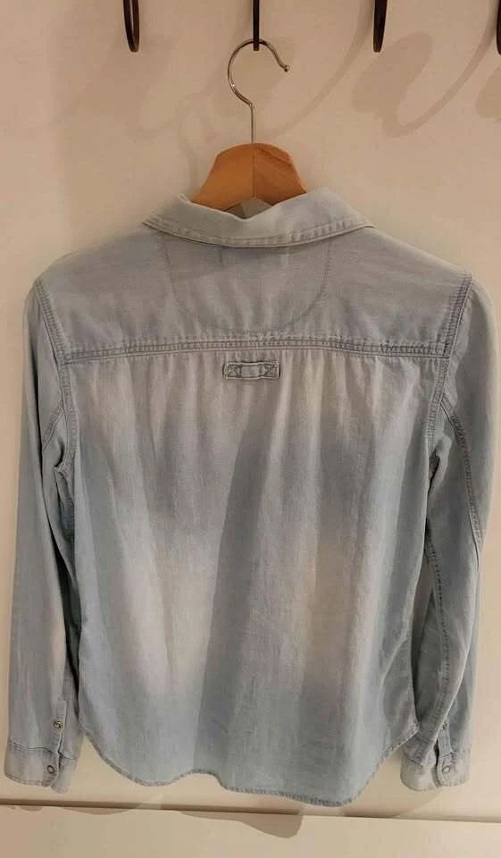 Image for Chemise en jean bleu délavée H&M