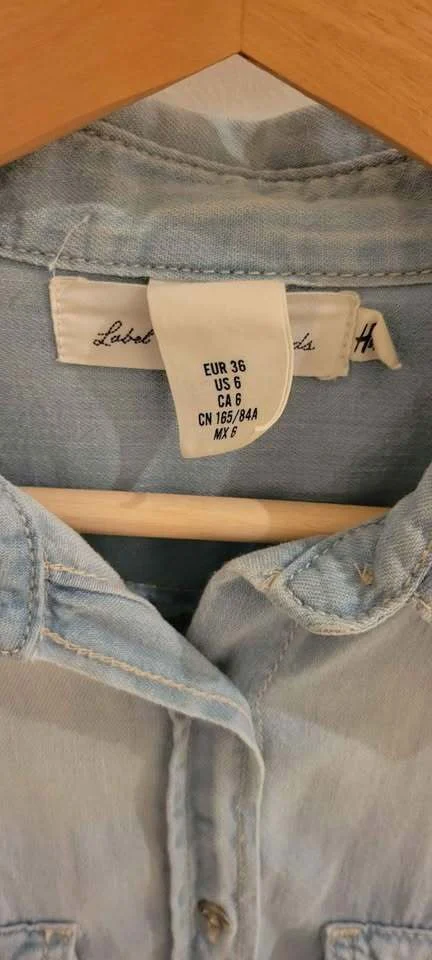 Image for Chemise en jean bleu délavée H&M