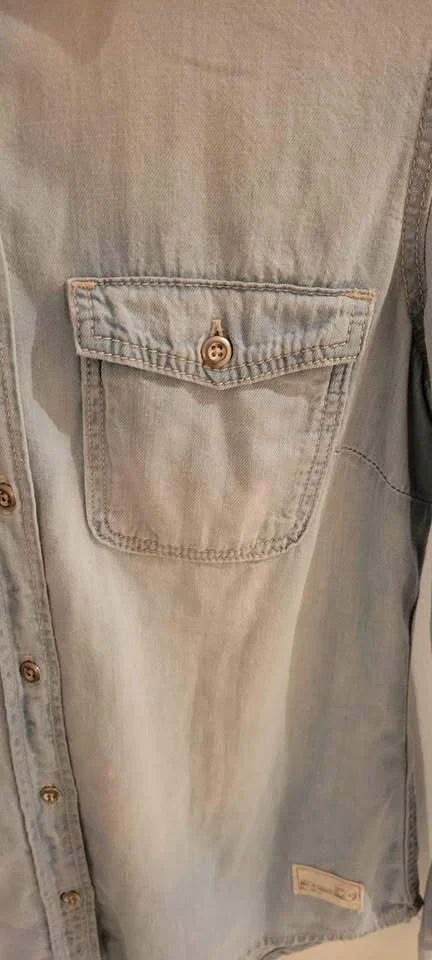 Image for Chemise en jean bleu délavée H&M