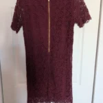 Thumbnail for Robe femme en crochet bordeaux Monoprix t.36 TBE