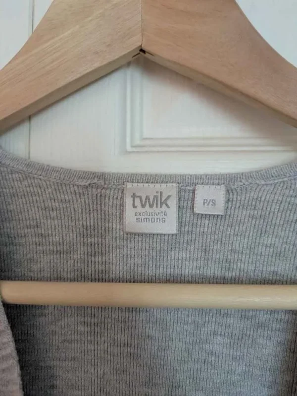Image for Cardigan mi-long gris Simons t.S