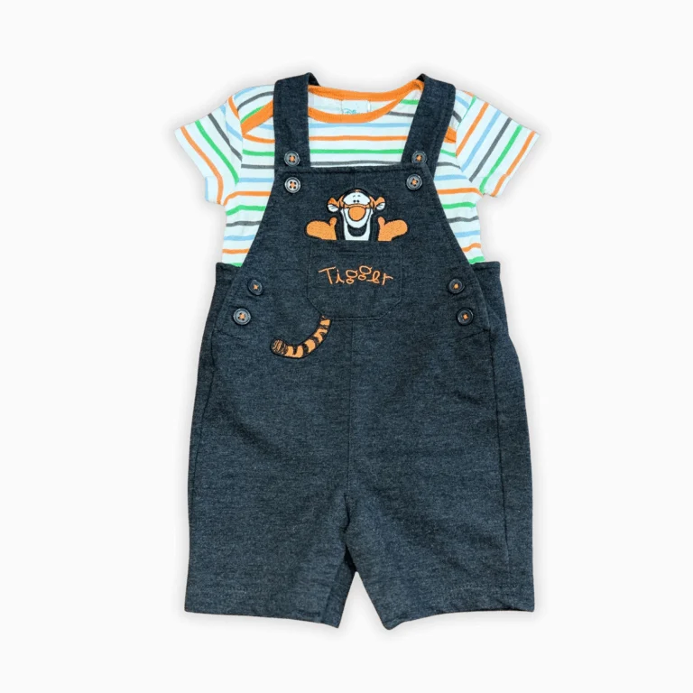 Image for Ensemble salopette Tigrou Disney Baby – 9 mois – Très bon état