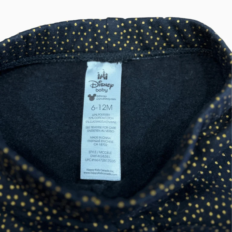Image for Pantalon bébé Disney Baby à pois – 6-12 mois – Très bon état
