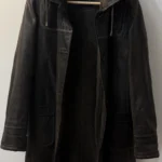 Featured thumbnail for Manteau vintage long 100% cuir