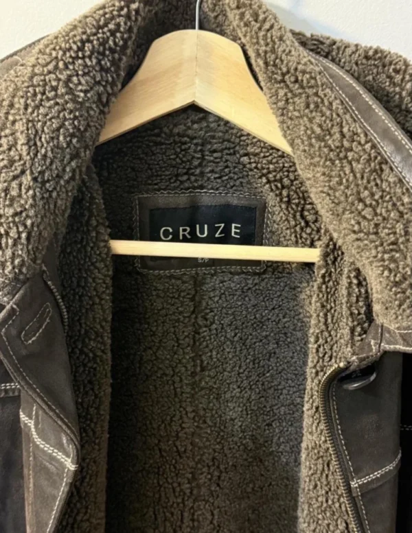 Image for Manteau vintage long 100% cuir