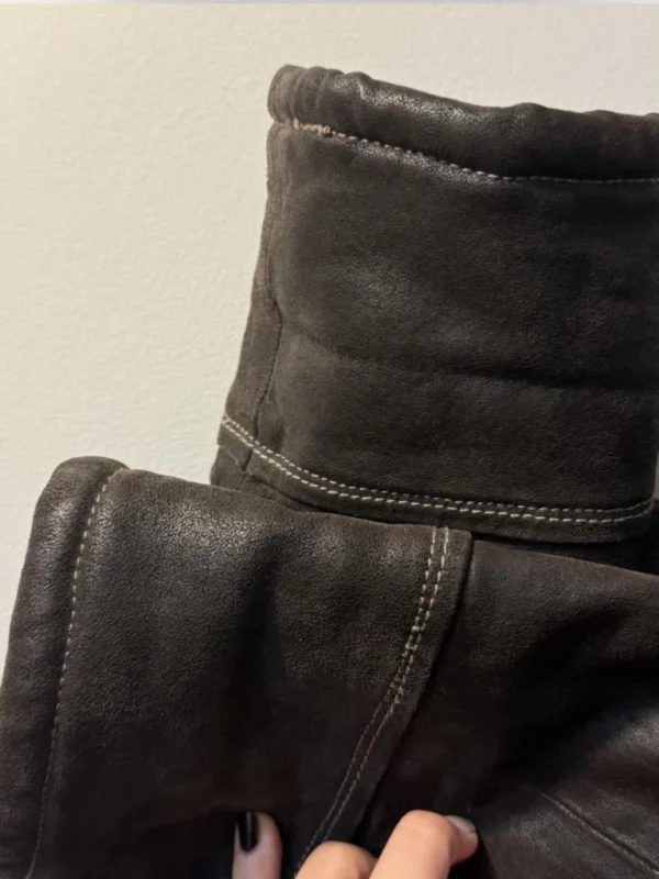 Image for Manteau vintage long 100% cuir