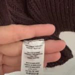 Thumbnail for Long burgundy/brown cardigan