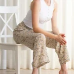 Featured thumbnail for Pantalon fleurie Rose Maternité