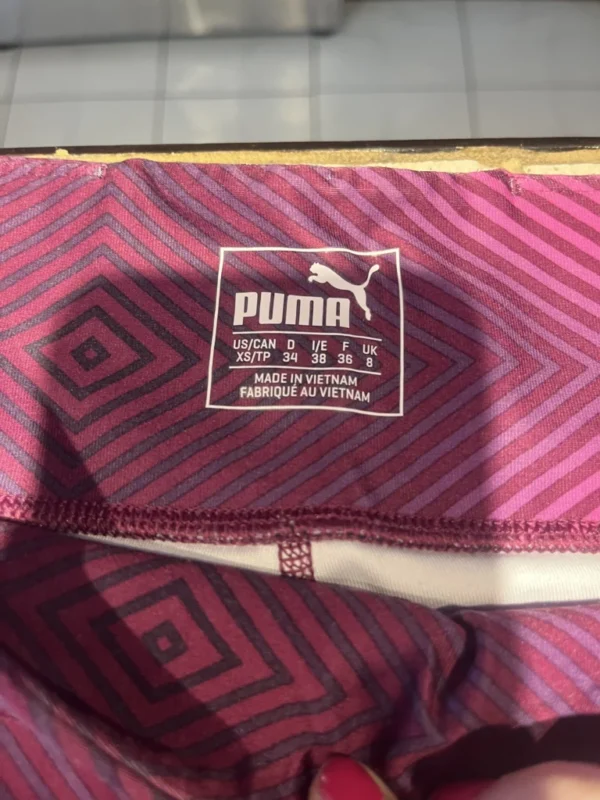 Image for Leggings pantalons sport Puma roses motifs géométriques