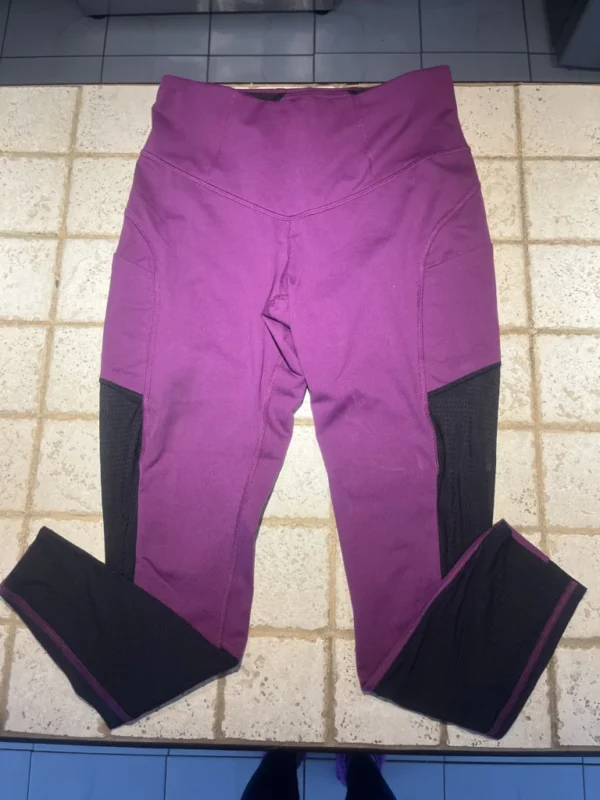 Featured image for Leggings pantalons de sport North Face mauve et noir