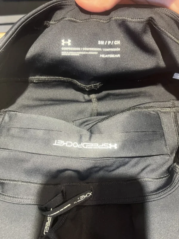 Image for Under Armour black sports pant leggings with pockets