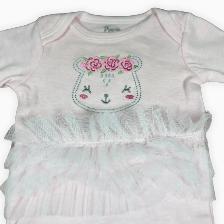 Image for Cache-couches bébé Princess Rose avec tulle – 3-6 mois – Très bon état
