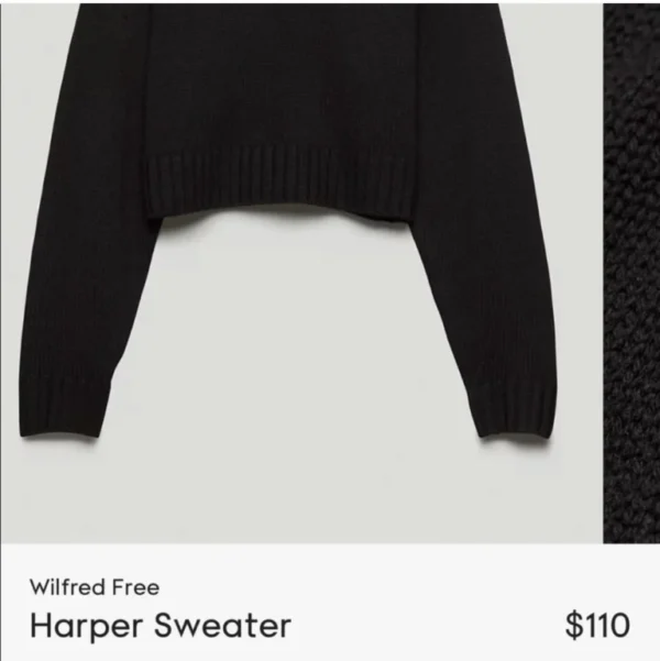 Image for Pull 100% mérinos Harper Aritzia Wilfred