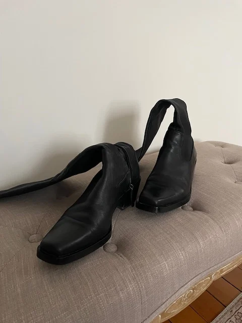 Image for Leather boots, Massimo Dutti