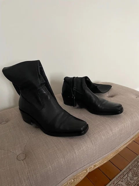 Image for Leather boots, Massimo Dutti