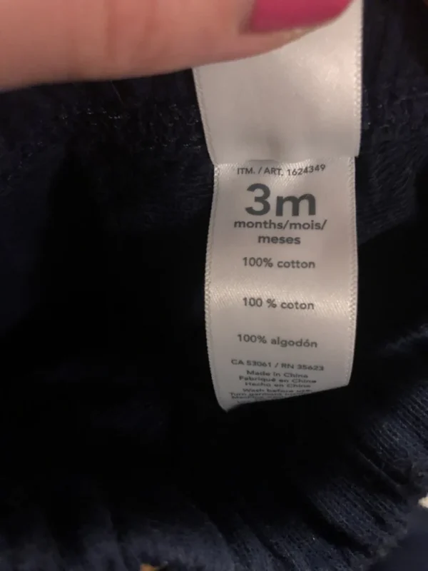 Image for Pantalon marine bébé naissant unisexe