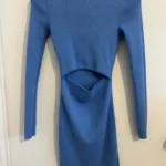 Featured thumbnail for Robe ajourée à manches longues en tricot