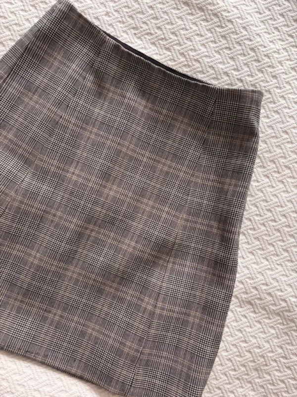 Featured image for Aritzia gingham mini skirt