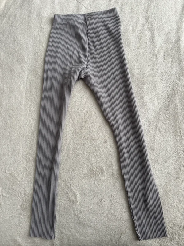 Image for Legging côtelé gris