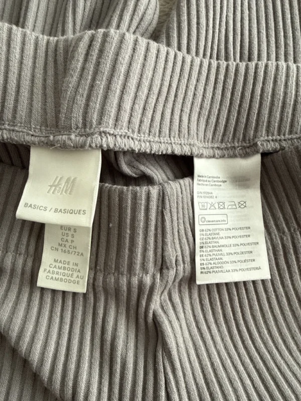 Image for Legging côtelé gris