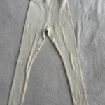 Thumbnail for Legging côtelé blanc cassé