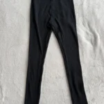 Featured thumbnail for Black ribbed leggings