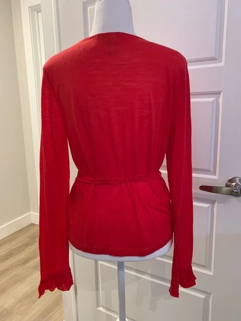 Image for Lightweight wrap-around cardigan