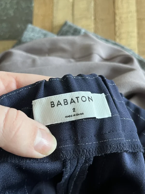 Image for Babaton Aritzia Cohen trousers size 2 navy blue