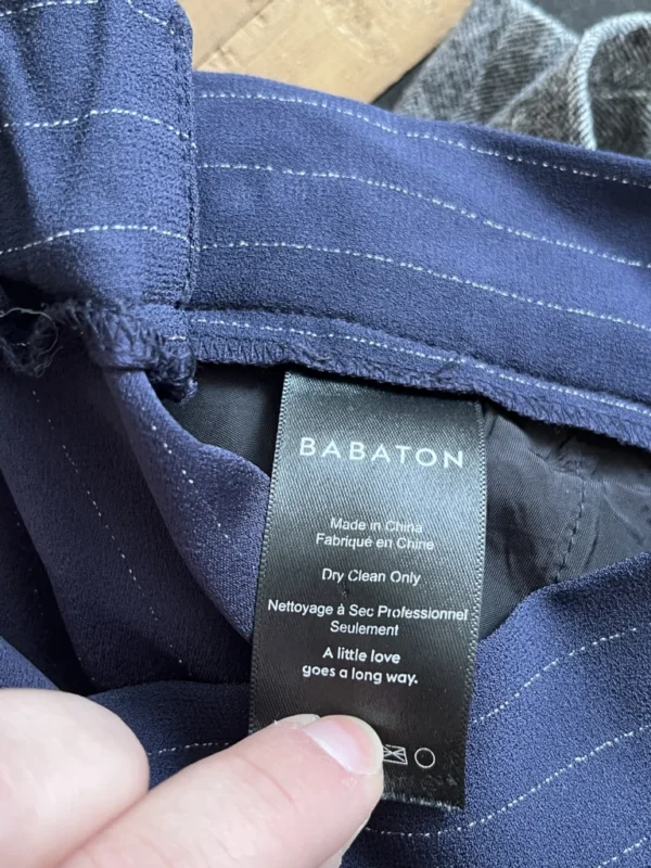 Image for Babaton Aritzia Cohen trousers size 2 navy blue