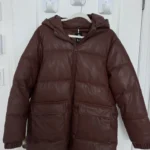 Featured thumbnail for Warm burgundy coat L