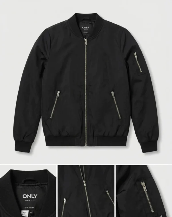 Featured image for Veste Bomber Noire *Baisse de prix*