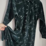 Featured thumbnail for LL Bean emerald velvet maxi dress