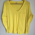 Featured thumbnail for Splendid lightweight oversized lemon yellow jumper