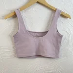Thumbnail for OAK + FORT camisole courte (crop top) lilas – Taille S