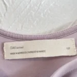 Thumbnail for OAK + FORT camisole courte (crop top) lilas – Taille S