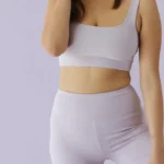 Thumbnail for OAK + FORT camisole courte (crop top) lilas – Taille S