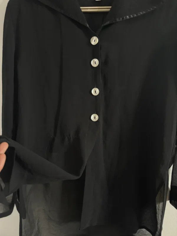 Image for Blouse noir avec partie mesh transparent