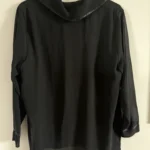 Thumbnail for Blouse noir avec partie mesh transparent