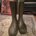 Featured thumbnail for AIGLE-Brown rain boots with green edging